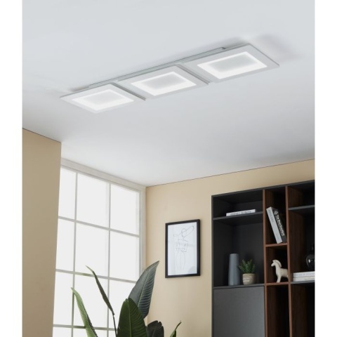 EGLO PADROGIANO-Z Plafon LED RGB+TW biały 120x30 cm LAMPA sufitowa Smart Home
