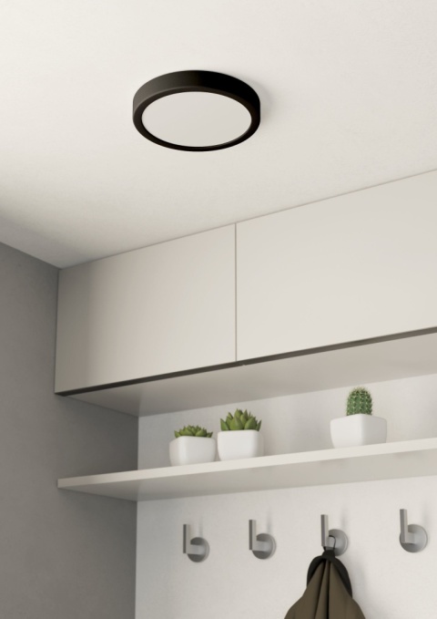 EGLO Plafon FUEVA 5 ROUND LED 16,5W 3000K - czarny