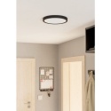 EGLO Plafon FUEVA 5 ROUND LED 20W DIM 3000K - czarny 28.5 cm