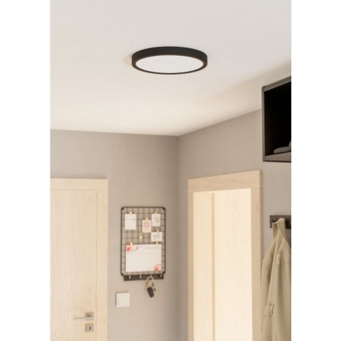 EGLO Plafon FUEVA 5 ROUND LED 20W DIM 3000K - czarny 28.5 cm