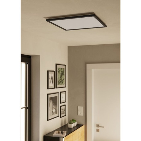 EGLO ROVITO oprawa sufitowa Plafon LED 50x50cm IP44 Czarny 	2700 / 4000 / 6500 K