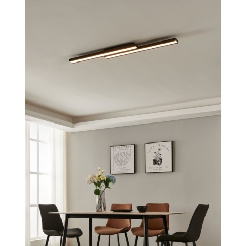 EGLO - SALITERAS-Z CEILING LAMP BLACK - RGB+TW - ZIGBEE, BLUETOOTH 116 CM