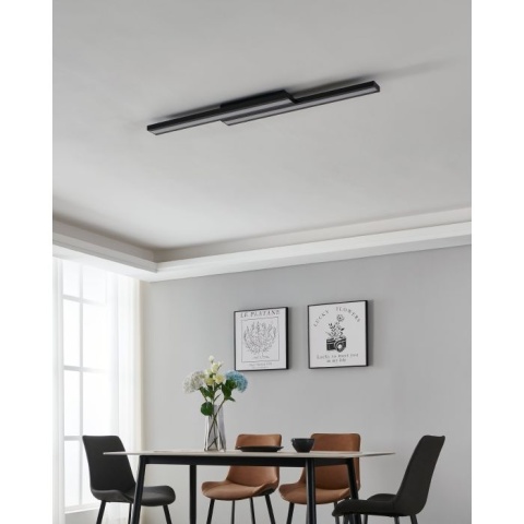 EGLO - SALITERAS-Z CEILING LAMP BLACK - RGB+TW - ZIGBEE, BLUETOOTH 116 CM