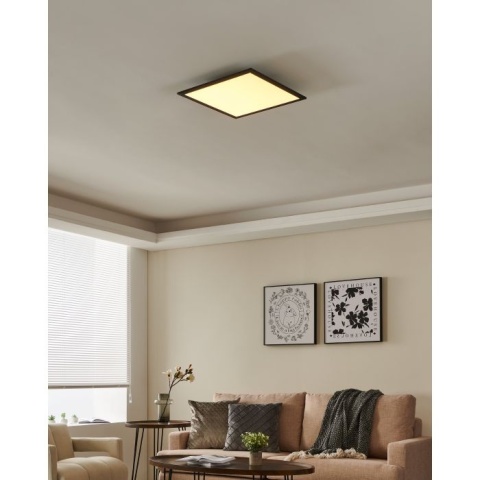 EGLO SALOBRENA-Z Plafon LED 2700-6500K czarny 45x45 cm oprawa sufitowa Smart Home