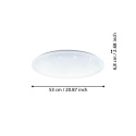 EGLO TOTARI-Z oprawa sufitowa LED 53cm 2700-6500K Biały okrągły efekt gwiazd SMART APLIKACJA