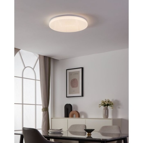 EGLO TOTARI-Z oprawa sufitowa LED 53cm 2700-6500K Biały okrągły efekt gwiazd SMART APLIKACJA