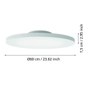 EGLO - TURCONA-Z CEILING LAMP WHITE 60 - RGB+TW - ZIGBEE, BLUETOOTH