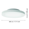 EGLO TURCONA-Z Plafon LED RGB+TW biały 45 cm oprawa sufitowa Smart Home
