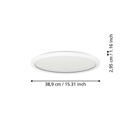 EGLO connect lampa sufitowa LED Rovito-Z, biała, 39 cm, RGB, aplikacja SMART