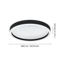 Eglo MONTEMORELOS-Z Lampa Sufitowa LED czarny, Zmieniacz kolorów SMART APLIKACJA