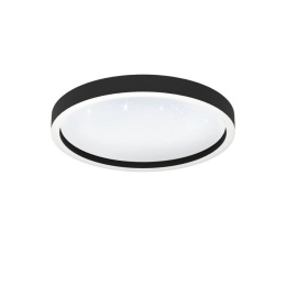 Eglo MONTEMORELOS-Z Lampa Sufitowa LED czarny, Zmieniacz kolorów SMART APLIKACJA