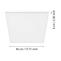Eglo TURCONA 98902 lampa sufitowa 20W/LED 4000K 2900lm IP20