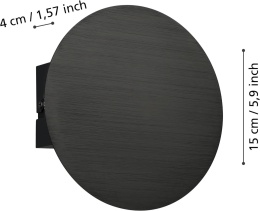 Eglo Talamello Lampa Ścienna Led, Prostokątna Wewnętrzna