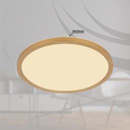 Globo - LED Ściemnialny plafon łazienkowy LED/24W/230V 3000K IP44 śr. 42 cm mosiądz