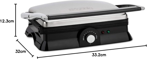 H.Koenig GR20 grill kontaktowy/całkowicie rozkładany/powłoka nieprzywierająca