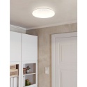 LAMPA SUFITOWA PLAFON LED EGLO Ø 43 cm BIAŁY OKRĄGŁY 24W 600lm EFEKT GWIAZD