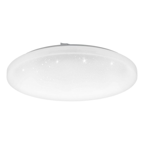 LAMPA SUFITOWA PLAFON LED EGLO Ø 43 cm BIAŁY OKRĄGŁY 24W 600lm EFEKT GWIAZD