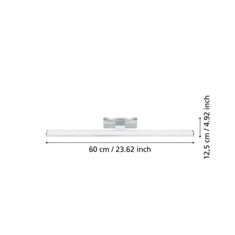 Lampa ścienna LED EGLO PANDELLA 1 11W 1350lm IP44 chrom 60 cm