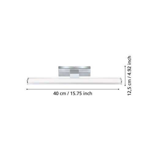 Lampa ścienna LED EGLO PANDELLA 1 7,4W 900lm IP44 chrom 40cm