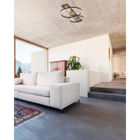 Lampa sufitowa LED rustykalna Eglo BOYAL 99408 na drewnie, 40 x 78 CM
