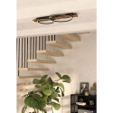 Lampa sufitowa LED rustykalna Eglo BOYAL 99408 na drewnie, 40 x 78 CM
