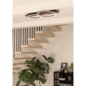 Lampa sufitowa LED rustykalna Eglo BOYAL 99408 na drewnie, 40 x 78 CM