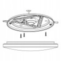 Lampa sufitowa plafon gładki okragły 31cm do łazienki IP44 4000K 1850lm EGLO FRANIA S