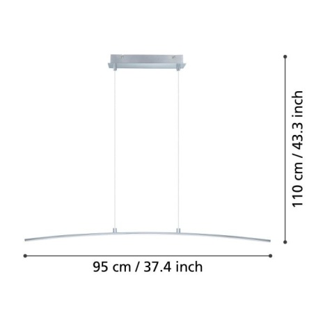 Lampa wisząca LED 15W LASANA 32048 Eglo 95cm