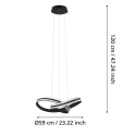 Lampa wisząca LED 34W CORREDERA 99249 Eglo 59 cm