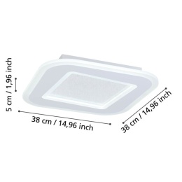 MACCHIONI oprawa sufitowa lamp EGLO KRYSZTAL 2700-6500 K