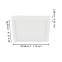 PLAFON KWADRATOWY LAMPA ŚCIENNA / SUFITOWA EGLO FUVEA 5 99248 28,5 CM