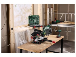 Piła ukośnica pilarka z posuwem Parkside PZKS 2000 C3 2000 W 210 mm laser