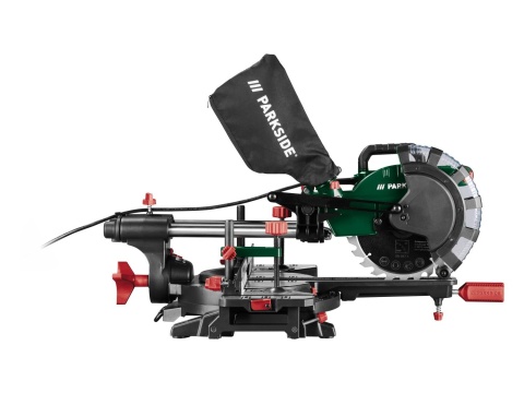 Piła ukośnica pilarka z posuwem Parkside PZKS 2000 C3 2000 W 210 mm laser