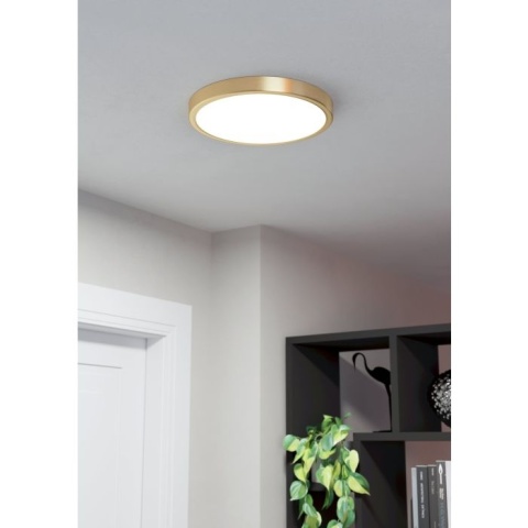 Plafon LED 20,5W 3000K 28,5cm Eglo Fueva 5 Mosiądz