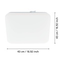 Plafon LED 6x5,5W FRANIA 97876 Eglo 43 CM 3000 K LAMPA SUFITOWA