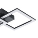 Plafon LED czarny 52,5x31cm czarny 20W 3000K EGLO HUERTA-E