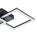 Plafon LED czarny 52,5x31cm czarny 20W 3000K EGLO HUERTA-E