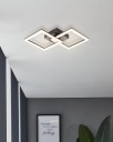 Plafon LED czarny 52,5x31cm czarny 20W 3000K EGLO HUERTA-E