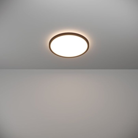Plafon łazienkowy LED 30cm IP44 2700/4000/6500K Czarny okrągły ROVITO