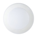 Plafon okrągły Eglo 30 x 30 cm biały, chrom IP 44 CAPRI P łazienkowy LED 3000K