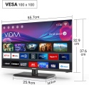 TuTu Telewizor 25 cali (64 cm), Full HD Smart TV z Wi-Fi, Triple Tuner (DVB-T/T2, DVB-C, DVB-S/S2)