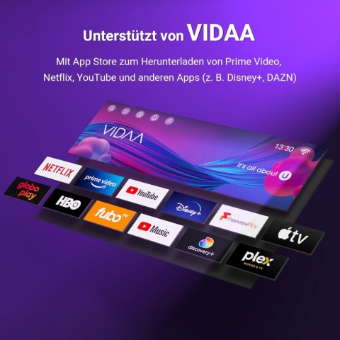TuTu Telewizor 25 cali (64 cm), Full HD Smart TV z Wi-Fi, Triple Tuner (DVB-T/T2, DVB-C, DVB-S/S2)