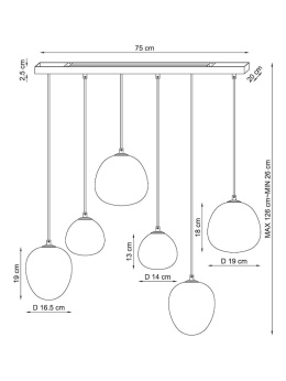 Wielofunkcyjna lampa sufitowa Elodie Linear