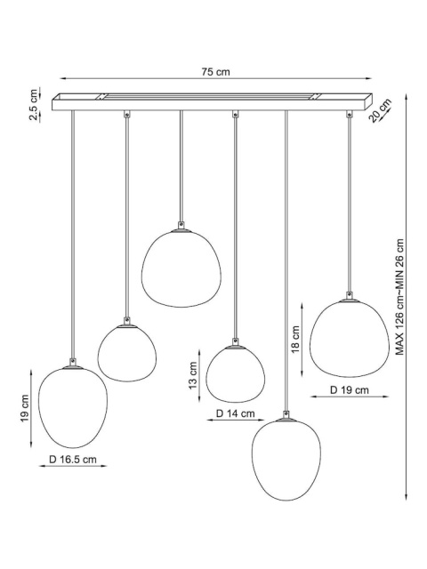 Wielofunkcyjna lampa sufitowa Elodie Linear