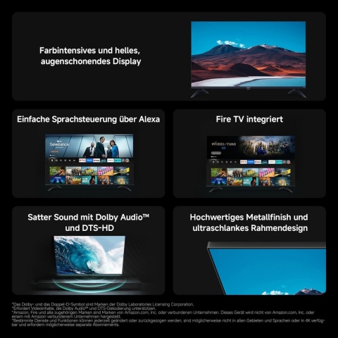 Xiaomi F Telewizor 32" 81 cm HD Smart TV DVB-C/S/S2/T/T2 sterowanie głosem