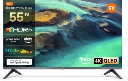 Xiaomi TV F Pro 55 (140 cm), 4K UHD QLED, Smart TV, Fire OS8, potrójny tuner DVB-C/S/S2/T/T2