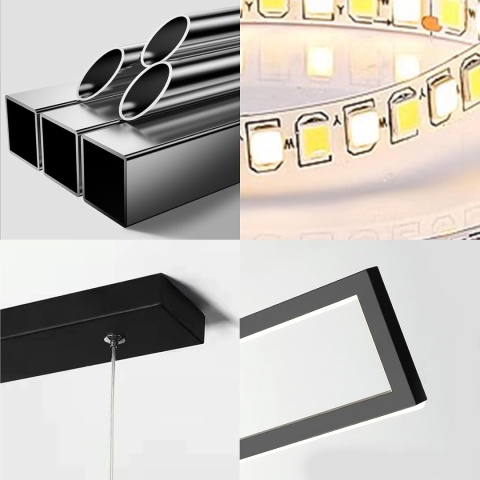 100cm Lampa Wisząca LED 42W LED3000K-6500K 10%-100% Z Pilotem I Aplikacją