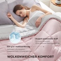 BEDSURE Kołdra 135x200 4 Pory Roku Oeko-TEX Różowo-Szara