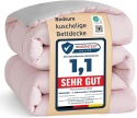 BEDSURE Kołdra 135x200 4 Pory Roku Oeko-TEX Różowo-Szara