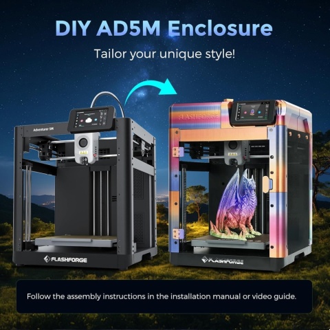 Drukarka 3D Flashforge Adventurer 5M CoreXY Auto-Leveling 600mms